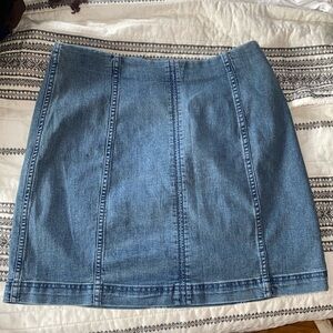 Free People Modern Femme Denim Skirt